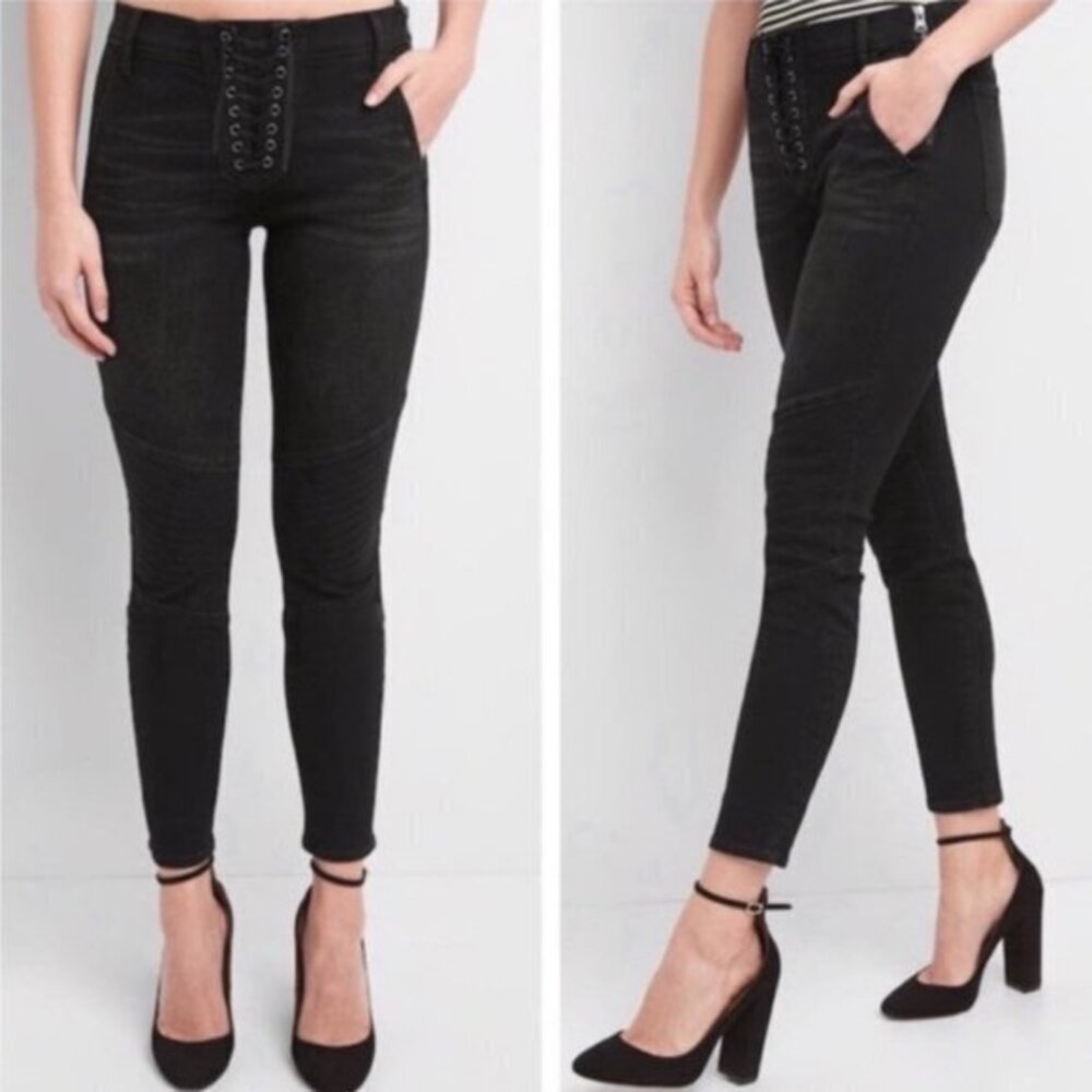 Gap True Skinny Ankle Jeans - Lace Up